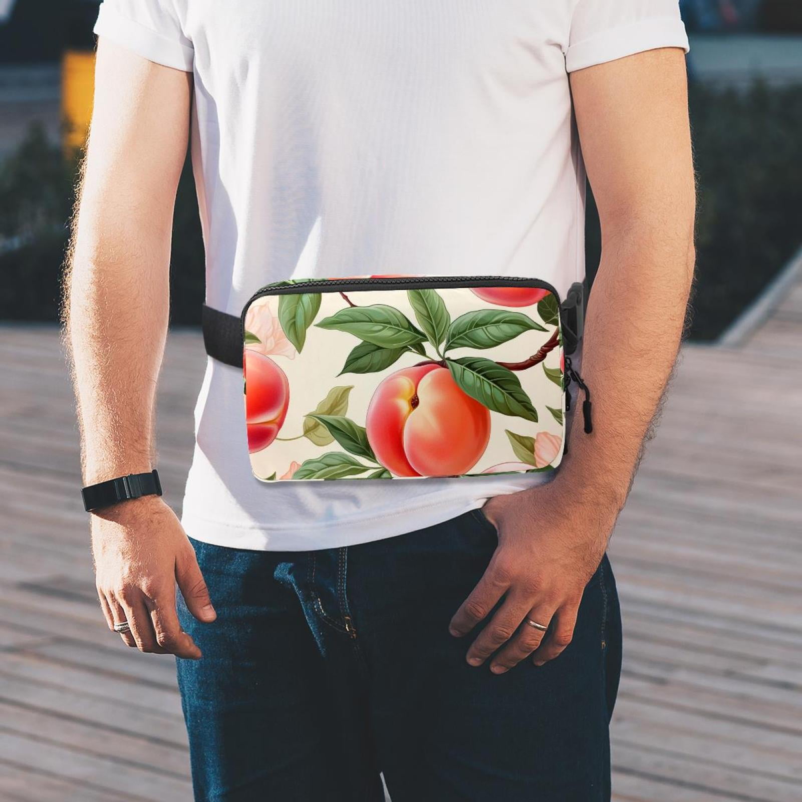 Peaches Lightweight and Adjustable Running Belt Waist Pack Waist Bags for Unisex with Extension Strap