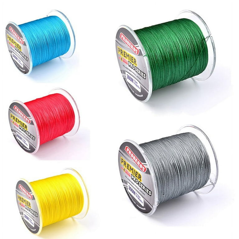 300M Strong PE Braided Fishing Line Multifilament Fishing Rope 4 Strands  Carp Fishing Rope Cord 6LB - 80LB 
