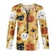 thumbnail image 4 of Mujeres Halloween Impreso Sudaderas Manga Larga Casual Pullover Blusa Camisas Fridja ghj987+1565, 4 of 4
