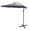 Gray, variant on Westin Outdoor 9801012 10 ft. Cantilever Hanging Patio Umbrella, White