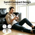 thumbnail image 4 of Magneticr Wireless Charging for iPhone 17, Fast Wireless Charger Compatible with iPhone 17 Air Pro Max/16/15/14/13/12 Series, Samsung Galaxy S25, AirPods, USB & USB C Dual Ports, White, 4 of 7
