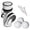 White, variant on M Buder Premium Golf Balls and Tees Pouch Bag Carrier, Comes with 3 Balls and 3 Tees Kit, Lightweight Case for Training, Ambidextrous, White (5.12 inches / 13 cm)
