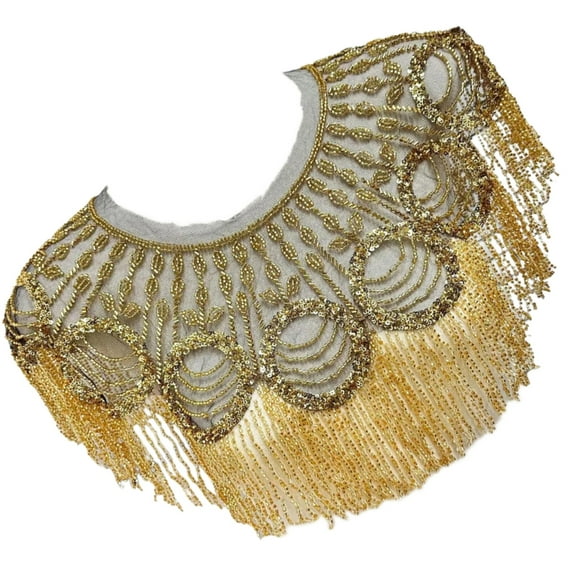 Aellinatey Beaded Sequins Shawl Wrap Fringed Evening Party Capes Wedding Bridal Cover Up