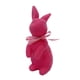 thumbnail image 4 of Figura de conejo flocado, adorno de mesa, centro de mesa de primavera, lindo con lazo rosa, 4 of 9