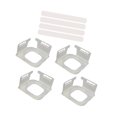 thumbnail image 4 of 4x Soportes de sábanas Accesorios de titulares de sábanas Ajuste de todos los tamaños de colchón Sheeters Schips ajustados para el dormitorio de, 4 of 8