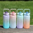 thumbnail image 7 of UPITOR Motivational Water Bottle Large Half Gallon 64 OZ Straw Leak Proof Water Bottle with Time Marker BPA Free for Sport and Fitness(Purple Green), 7 of 7