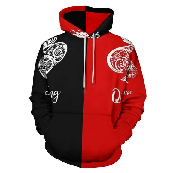 King And Queen Oversized Hoodies for Women Pullover Womens Clothes with Pocket Mens Ultimate Pullover Hoodie Sweatshirt S-6XL