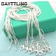 thumbnail image 1 of BAYTTLING 925 plata 5 unids/lote 16/18/20/22/24/26/28/30 pulgadas 1MM collar de cadena de serpiente para Mujeres Hombres regalo de joyería de moda al por mayor Tan Jianjun unisex, 1 of 1