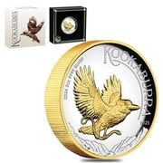 2024 2 oz Silver Australian Kookaburra High Relief Gilded Coin Perth Mint