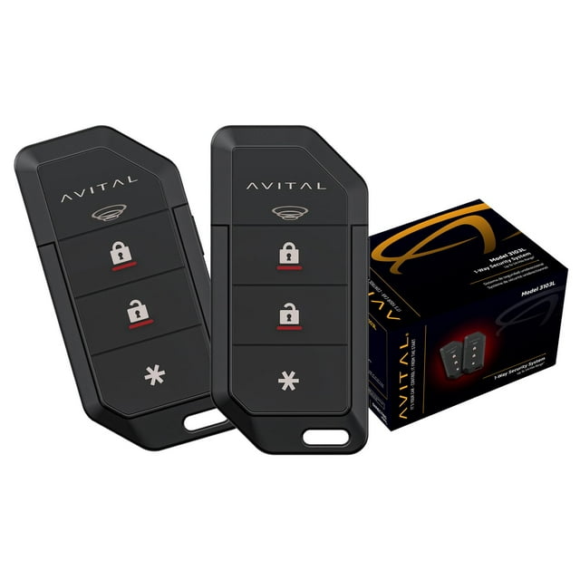Automotive Security System Avital 3103L 1-Way w/ 2 Remotes
