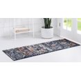 thumbnail image 3 of Rugs.com Morocco Collection Rug – 6 Ft Runner Navy Blue High-Pile Rug Perfect For Hallways, Entryways, 3 of 9