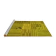 thumbnail image 2 of Ahgly Company Machine Washable Indoor Rectangle Abstract Yellow Contemporary Area Rugs, 2' x 3', 2 of 4