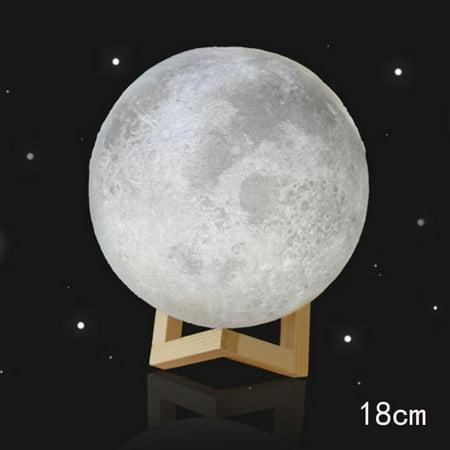 

3D USB LED Magical Moon Night Light Moonlight Table Desk Moon Lamp Gift 18cm