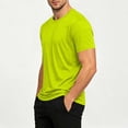 thumbnail image 5 of Kalauyu Running Shirts Men Sport Tops Dry Fit Gym Wicking Athletic Quick Dry Moisture Wicking T Shirts Solid Color Breathable Cool Fitness Workout Shirts, 5 of 9