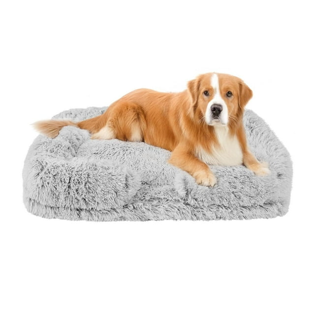 Cama para Perro Grande, Cama para Perro Lavable Diseño de Sofá Cama para Perro Ortopedica, Peluche Súper Suave Cama para Perro Mediano Fondo Antideslizante Cama Perro