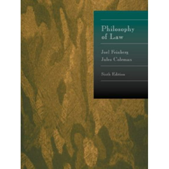 Pre-Owned Philosophy of Law (Hardcover) 0534524974 9780534524975