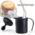 thumbnail image 2 of Milk Frother Manual Handheld Stainless Steel Milk Mixer Milk Foam Maker with Cup, 2 of 10