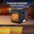 thumbnail image 4 of STAWAY Chauffage d'Appoint Infrarouge 1500W avec Télécommande, 3 Réglages Réglables, Chauffage Rapide, Affichage LED, Mode Éco - Parfait pour Maison & Bureau, 4 of 9