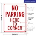 thumbnail image 3 of No Parking Here to Corner Sign,, 3 of 8