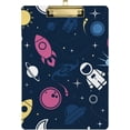 thumbnail image 1 of FMSHPON Space Rockets Clipboard Hardboard Wood Nursing Clip Board and Pull for Standard A4 Letter 13x9 inches, 1 of 8