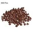 thumbnail image 3 of Uxcell 600Pack 5mm(3/16") Dia Plastic Screw Hole Plugs Cover for Furniture, Red Brown, 3 of 6