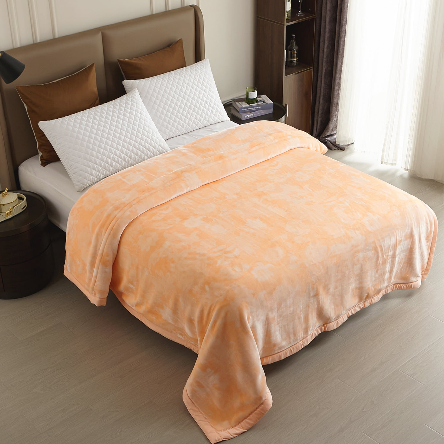 NC Thick Fleece Blanket King Size,10.5lbs 2 Ply Heavy Thick Warm Mink Bed Blanket for Winter, 87"x94"