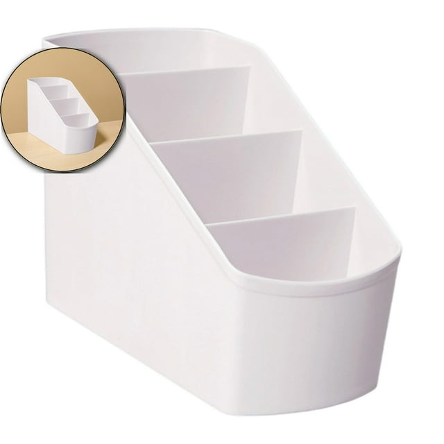 Dvruxg Multifunctional Plastic Desk Organizer, Art Supply Caddy, Bathroom Countertop Storage Tray for Home Office Use