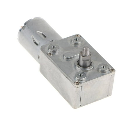 JGY370 12V Metal Worm Gear Reduction Motor Geared Motor 3-55rpm For