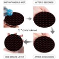 thumbnail image 2 of FMSHPON Merry Christmas Set of 8 Round Coaster for Drinks, Absorbent Ceramic Stone Coasters Cup Mat with Cork Base for Home Kitchen Room Coffee Table Bar Decor, 2 of 5
