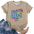thumbnail image 4 of Tops for Women Trendy Long Sleeve Clothes Women Laced Shirt Lace Short Girl Ladies Casual Tees Low Cut Baseball Mom Clothes Loose Shirts Work Colorful Tops Scarf Blouse Womens Long Sleeve Khaki 2XL, 4 of 4