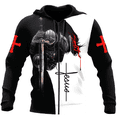 thumbnail image 4 of Sudadera con capucha para hombre con estampado 3D de Jesús cristiano, ropa Harajuku, sudadera con capucha de moda, jersey informal, ropa de calle, nueva chaqueta de gran tamaño, 4 of 4