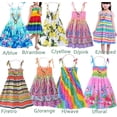 thumbnail image 3 of URMAGIC Kid Baby Girls Beach Princess Dress Suspender Sundress with Necklace,1-11Y, 3 of 3