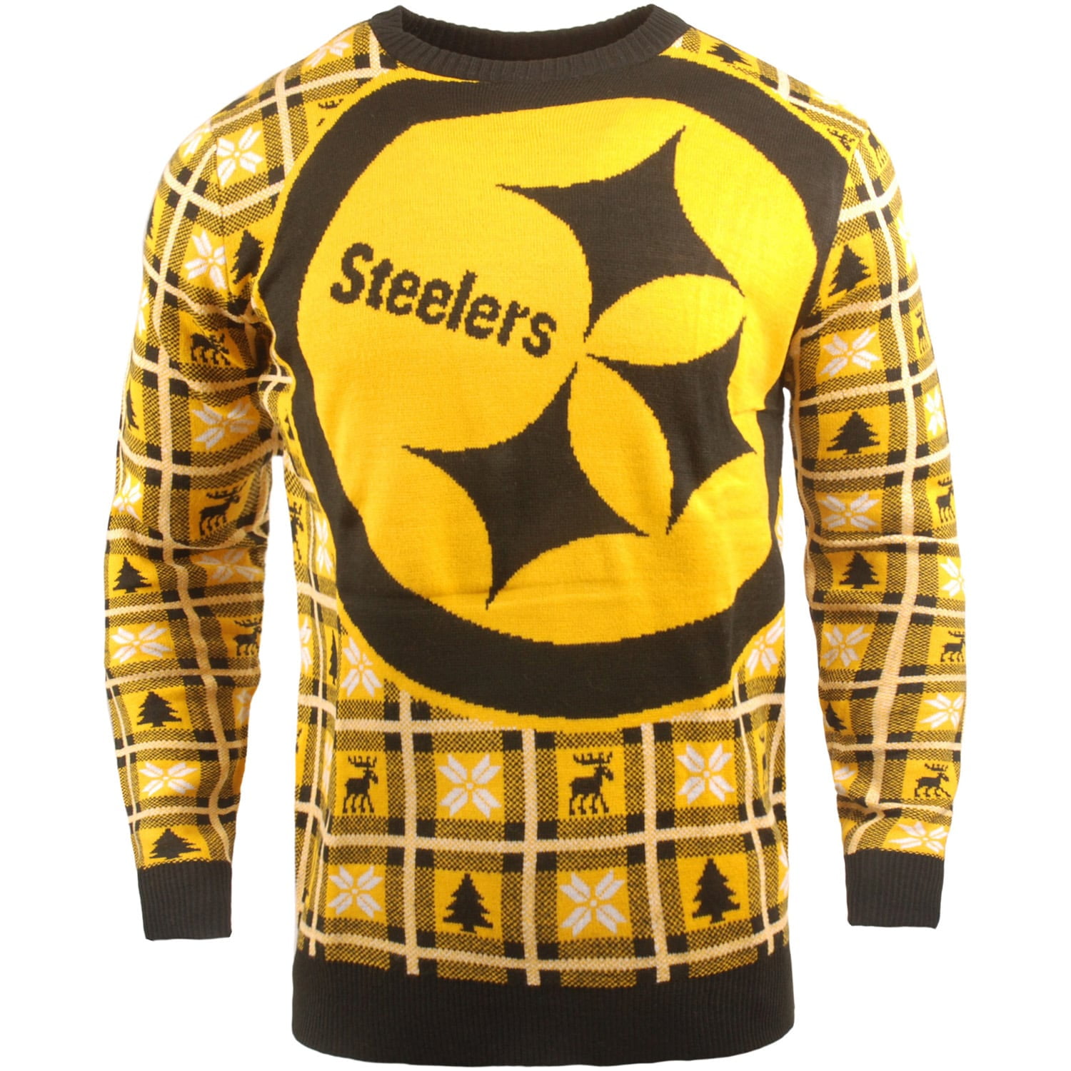 Pittsburgh Steelers Big Logo Pullover Sweater - Gold 