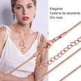 thumbnail image 3 of Serpiente de Cadena Mujer Redondo Collar Delgado Acero Inoxidable Gargantilla para Mujer y Hombre, 3 of 4