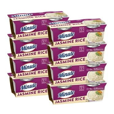 Minute Ready-to-Serve Jasmine Rice, Microwavable Rice Cups, 4.4-Ounce Cups, 2 Count, (Pack of 8)