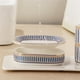 thumbnail image 3 of Jabonera de cerámica autodrenante, bandeja de jabón en barra de doble capa con diseños elegantes, 3 of 7