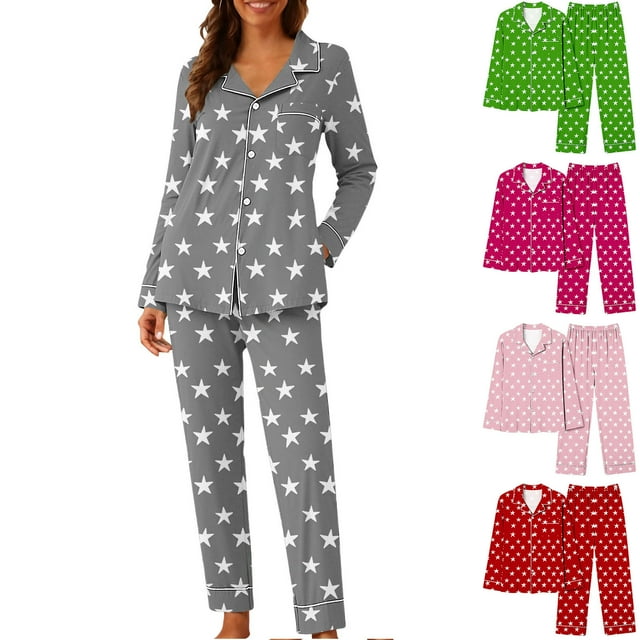 RKSTN St Patrick's Day Pajamas Set for Women Oversized Crewneck St Paddy's Day Lucky Shamrock Printed Loungewear Matching Sets Womens Casual Plus Size Loose Fits T Shirts and Pjs Pants 2 Piece Set