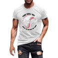 thumbnail image 1 of Menu2019s T-Shirt Décontracté à Manches Courtes avec Design Thème Baseball pour Confort et Usage Quotidien, 1 of 4
