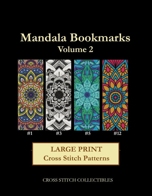 mandala bookmark patterns mandala bookmarks volume 2 large print