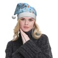 thumbnail image 5 of Haiem Cartoon Rocket With Space Pattern Santa Hat Confortable Velvet Christmas Hat for Christmas Party Favors Fit for Adults Men Women, 5 of 6