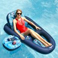 thumbnail image 2 of Aqua Leisure AQL4046HB2B Ultimate 2-en-1 Lounge & Caddy Hibiscus Flip Ultimate Comfort Receliner, 2 of 2