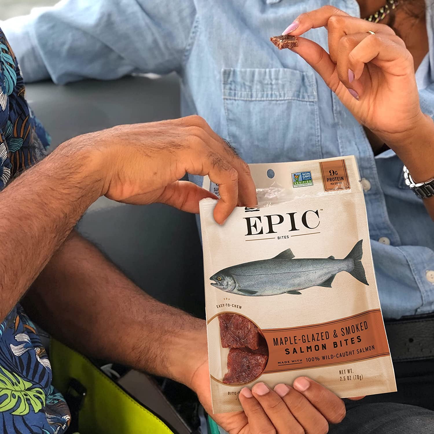 EPIC Salmon Bites, Wild Caught, 8 ct, 2.5 oz Pouches