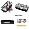 thumbnail image 3 of Xixirimido Alpaca Zebra Stripe Print Kids Backpack Set for Boys Girls School Bookbag Lunch Bag Pencil Bag 3 in 1 Set Teens Student School Daypack, 3 of 4