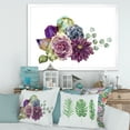 thumbnail image 3 of Designart 'Bouquet of Succulents Eucalyptus With Flowers' Traditional Framed Art Print, 3 of 4