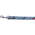 thumbnail image 1 of Aqua Love Nylon Dog Leash 3/8 Inch Wide 4Ft Long, 1 of 1