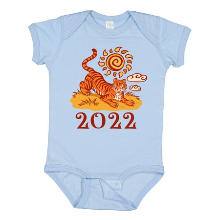 

Inktastic 2022 Chinese New Year Tiger Gift Baby Boy or Baby Girl Bodysuit