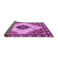 thumbnail image 2 of Ahgly Company Indoor Square Abstract Purple Modern Area Rugs, 6' Square, 2 of 4
