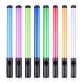 thumbnail image 1 of Lámpara fotográfica Andoer Tubo de luz de video LED de mano RGB Varita de luz para fotografía 3000K-6000K Regulable 10 Efecto de iluminación Batería recargable incorporada para fotografía de retrato d Andoer Lámpara de fotografía, 1 of 7