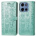 thumbnail image 4 of Funda Cartera FOXDOCK para Motorola Moto G 2025 , Flip PU con Relieve de Gatos y Perros, Tarjetero y Soporte, 4 of 6