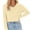 Beige, variant on Women Long Sleeve Solid Color V Neck Cropped T Shirts Crop Tops